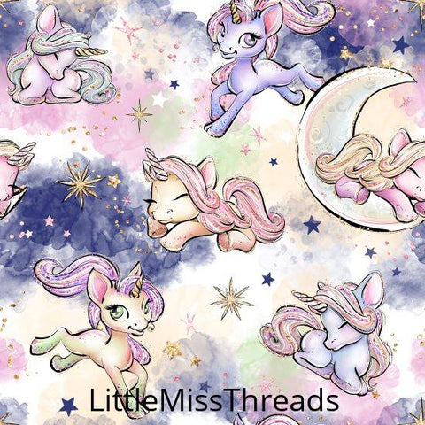 PRE ORDER - Unicorn Dreams Cloud - Fabric - Fabric from [store] by Little Miss Threads - 