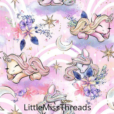 PRE ORDER - Unicorn Dreams Pink - Fabric - Fabric from [store] by Little Miss Threads - 