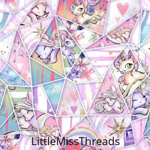 PRE ORDER - Unicorn Dreams Shards - Fabric - Fabric from [store] by Little Miss Threads - 