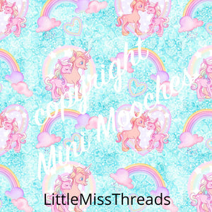 PRE ORDER My Little Unicorns - MM Exclusive Fabric Print - Fabric from [store] by Mini Mooches - 